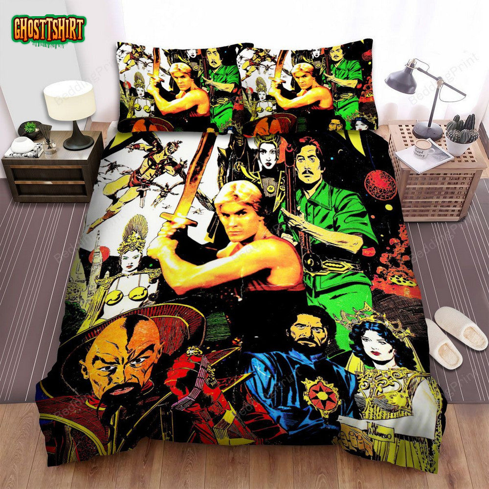 Flash Gordon Movie Poster 1 Bed Sheets Duvet Cover Bedding Set
