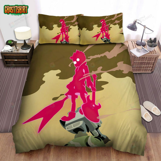 Flcl Character Guitar Bed Sheets Spread Comforter Duvet Cover Bedding Set