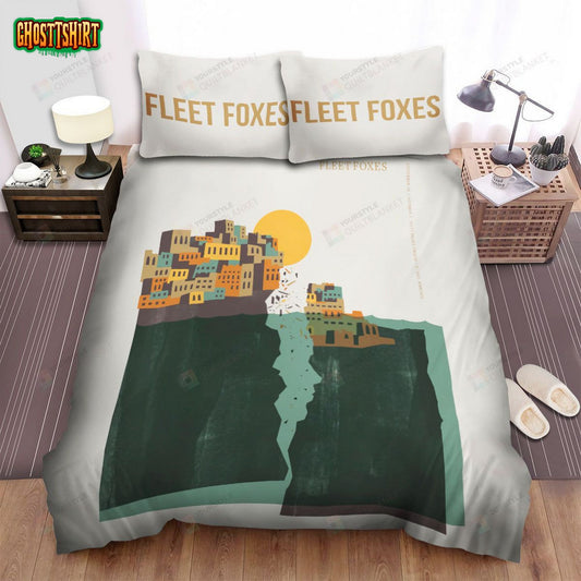 Fleet Foxes Band City Under The Ocean Art Bed Sheets Spread Comforter Duvet Cover Bedding Set