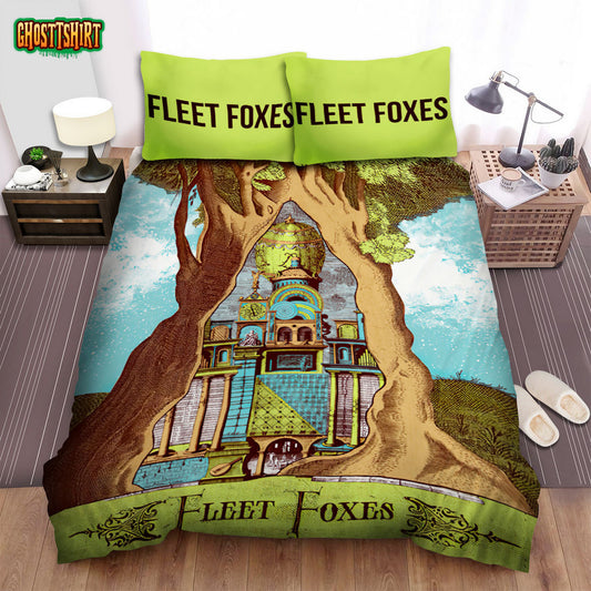 Fleet Foxes Band House Tree Art Bed Sheets Spread Comforter Duvet Cover Bedding Set