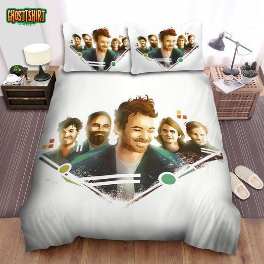 Fleet Foxes Band Menber Art Bed Sheets Spread Comforter Duvet Cover Bedding Set