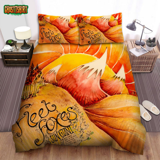 Fleet Foxes Band Sun Giant Art Bed Sheets Spread Comforter Duvet Cover Bedding Set