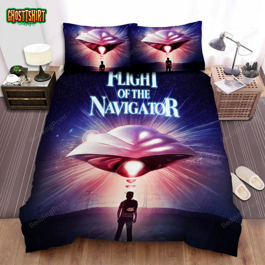 Flight Of The Navigator Movie Poster 1 Bed Sheets Duvet Cover Bedding Set