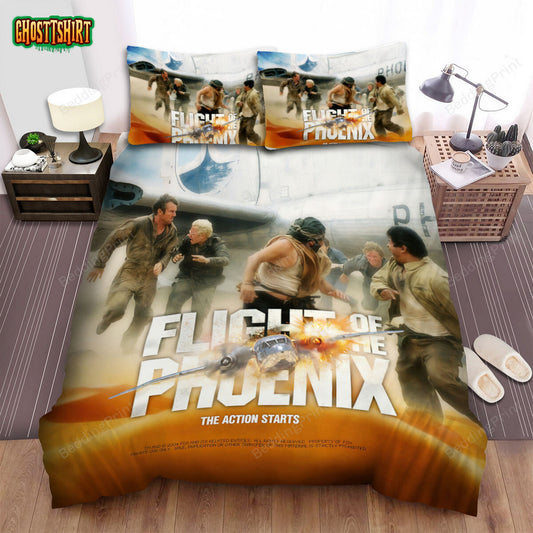 Flight Of The Phoenix (2004) Movie Poster Bed Sheets Duvet Cover Bedding Set