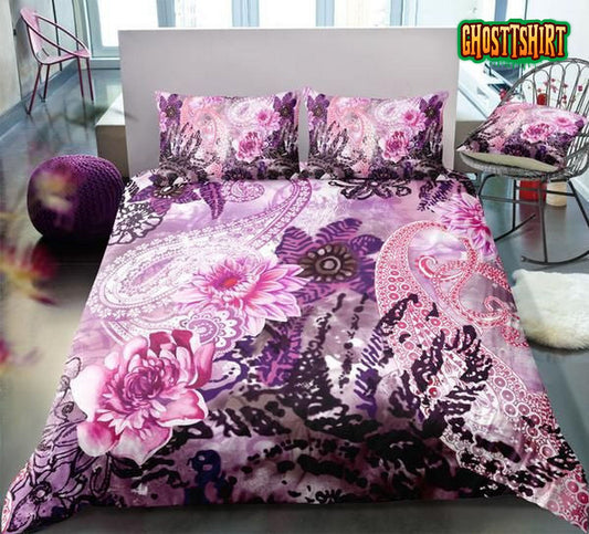 Floral Paisley Bed Sheets Duvet Cover Bedding Set