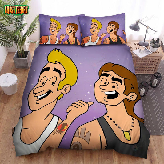 Florida Georgia Line Cartoon Bed Sheets Spread Comforter Duvet Cover Bedding Set