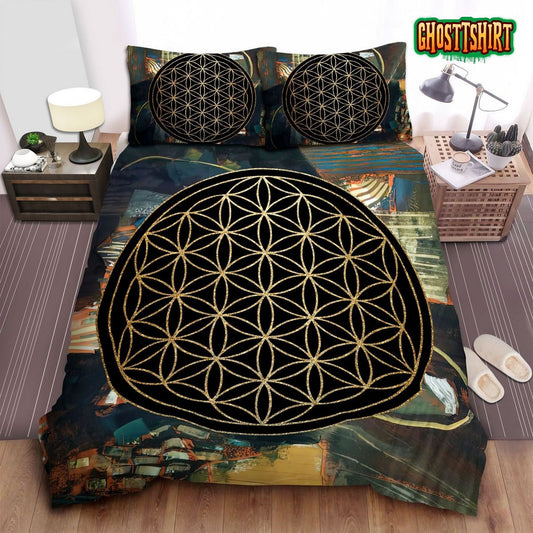 Flower Of Life Bed Sheets Duvet Cover Bedding Set