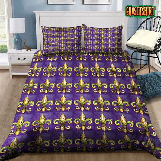 Flower Of New Orleans Fleur De Lys Bedding Set