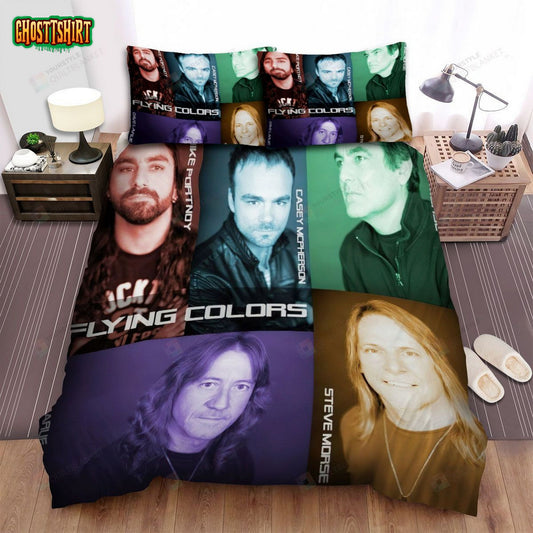 Flying Colors Music Band Logo Bed Sheets Spread Comforter Duvet Cover Bedding Set