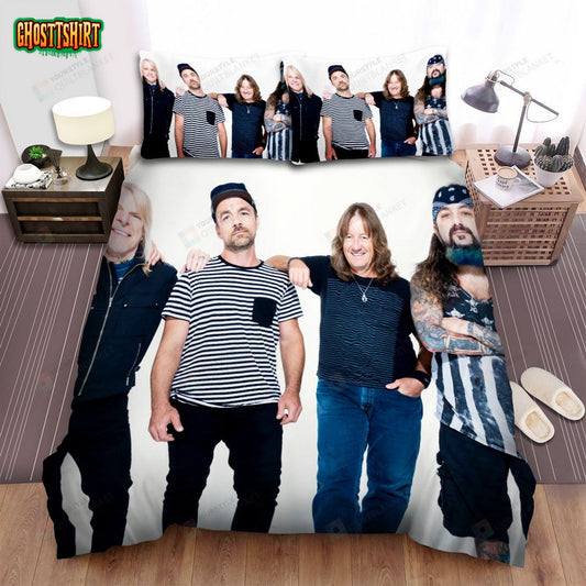 Flying Colors Music Band Standing Bed Sheets Spread Comforter Duvet Cover Bedding Set
