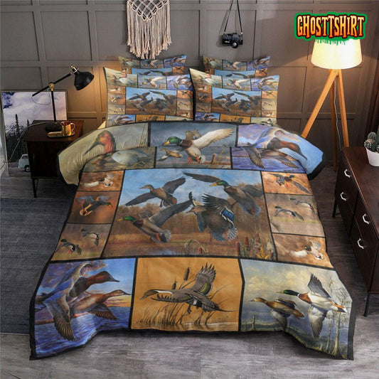 Flying Duck Bed Sheets Duvet Cover Bedding Set
