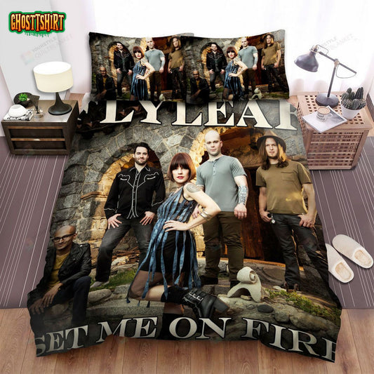 Flyleaf Set Me On Fire Album Music Bed Sheets Spread Comforter Duvet Cover Bedding Set