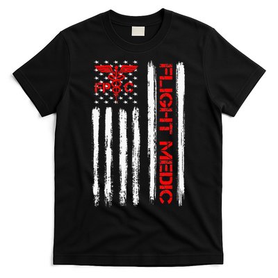 Flight Medic EMS EMT Nurse Paramedic US American Flag Gift T-Shirt