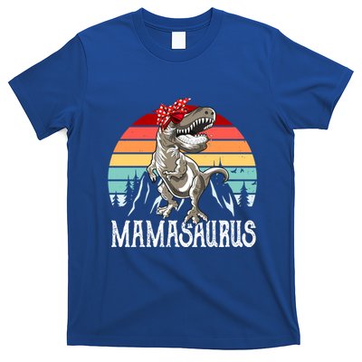 Funny Mamasaurus T Rex Dinosaur Mama Saurus Family Matching Gift T-Shirt