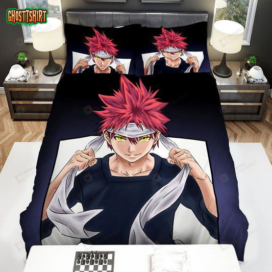Food Wars Shokugeki No Soma Character Soma Bed Sheets Spread Comforter Duvet Cover Bedding Set