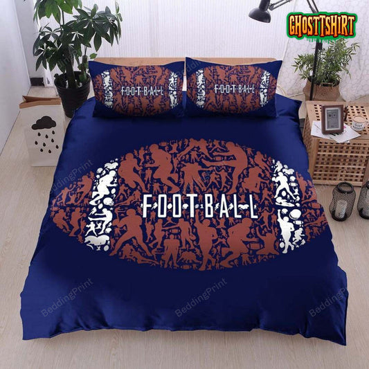 Football Bed Sheets Spread Duvet Cover Bedding Set
