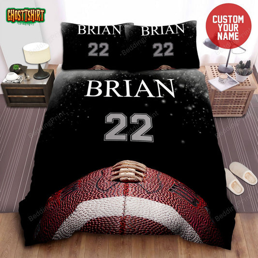 Football Custom Name Duvet Cover Bedding Set
