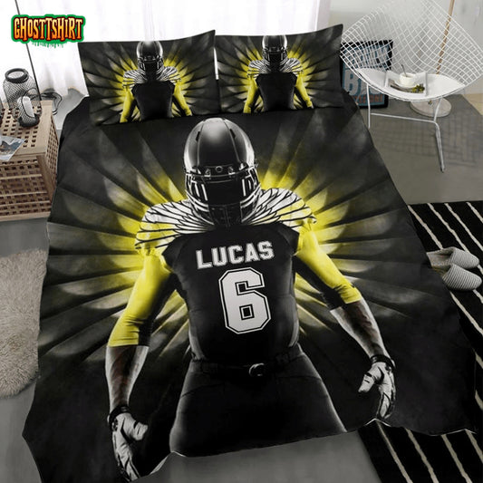 Football Wings Custom Duvet Cover Bedding Set