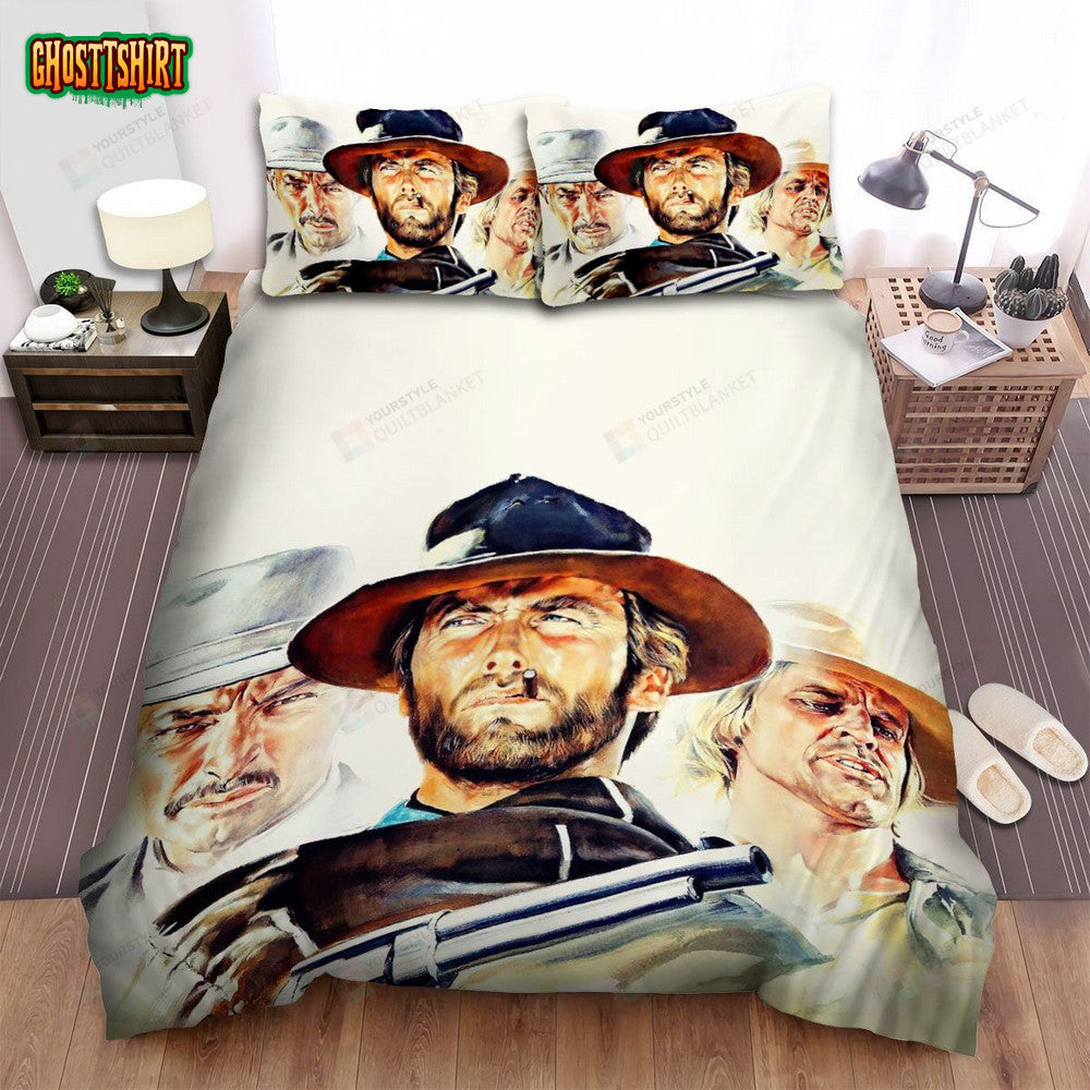 For A Few Dollars More Three Main Characters Bed Sheets Spread Comforter Duvet Cover Bedding Set
