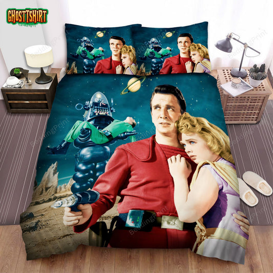 Forbidden Planet Altaira Morbius & Altaira Morbius Poster Bed Sheets Duvet Cover Bedding Set