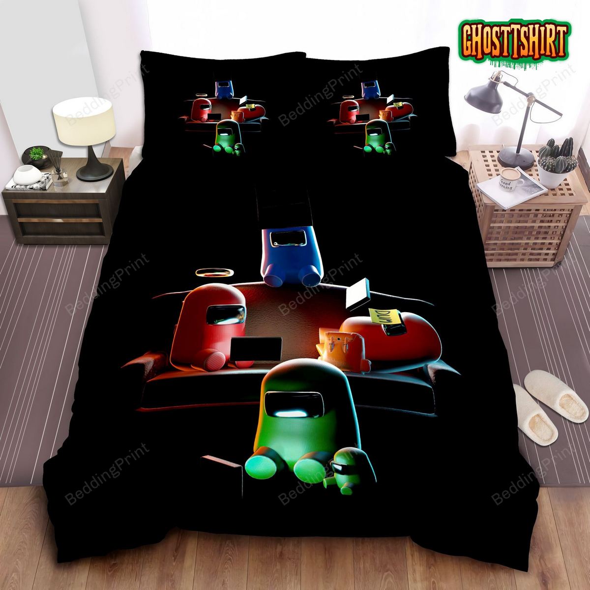 Four Among Us Working Bed Sheets Duvet Cover Bedding Set
