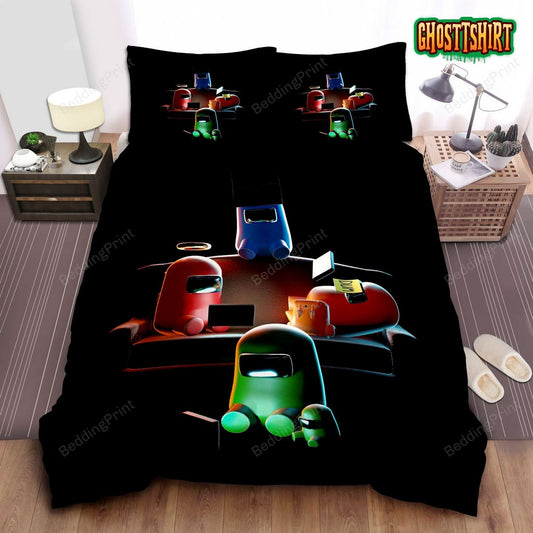 Four Among Us Working Bed Sheets Duvet Cover Bedding Set