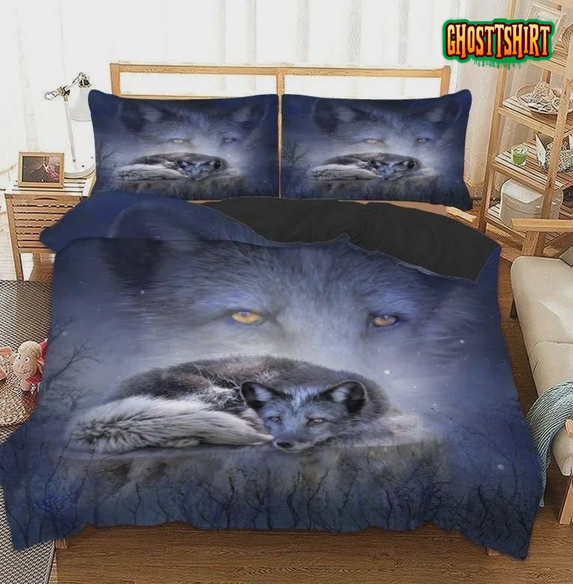 Fox Bed Sheets Duvet Cover Bedding Set