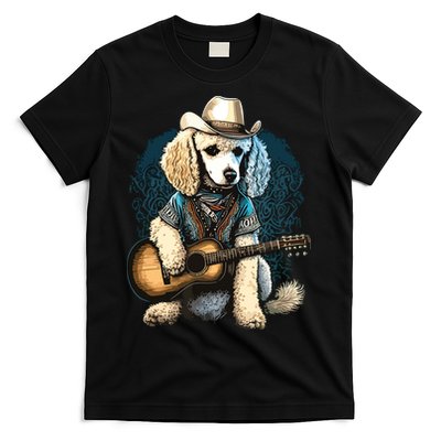 Funny Poodle Dog Miniature Poodle Toy Poodle Country Music T-Shirt