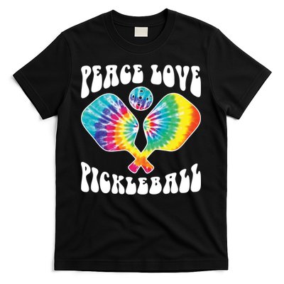 Funny Peace Love Pickleball Vintage Design T-Shirt