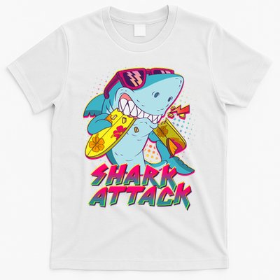 Funny Retro 80s Shark Attack T-Shirt
