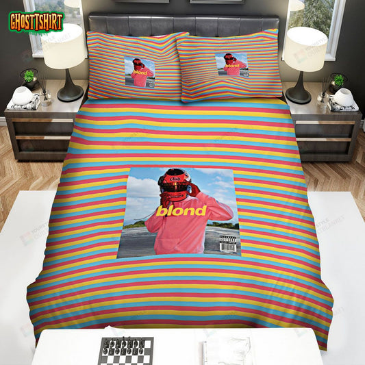 Frank Ocean Blond Album Colourful Art Bed Sheets Spread Comforter Duvet Cover Bedding Set