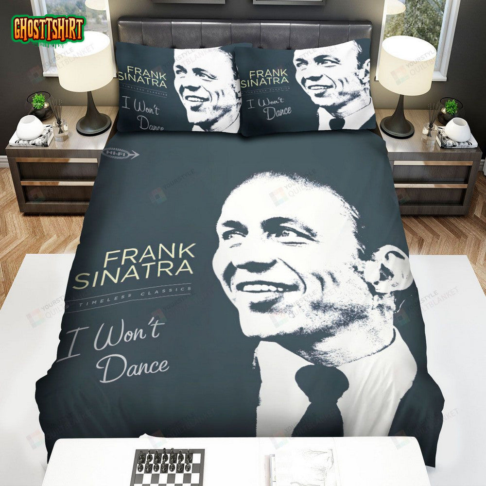 Frank Sinatra I Won't Dance Cover Album Bed Sheets Spread Comforter Duvet Cover Bedding Set