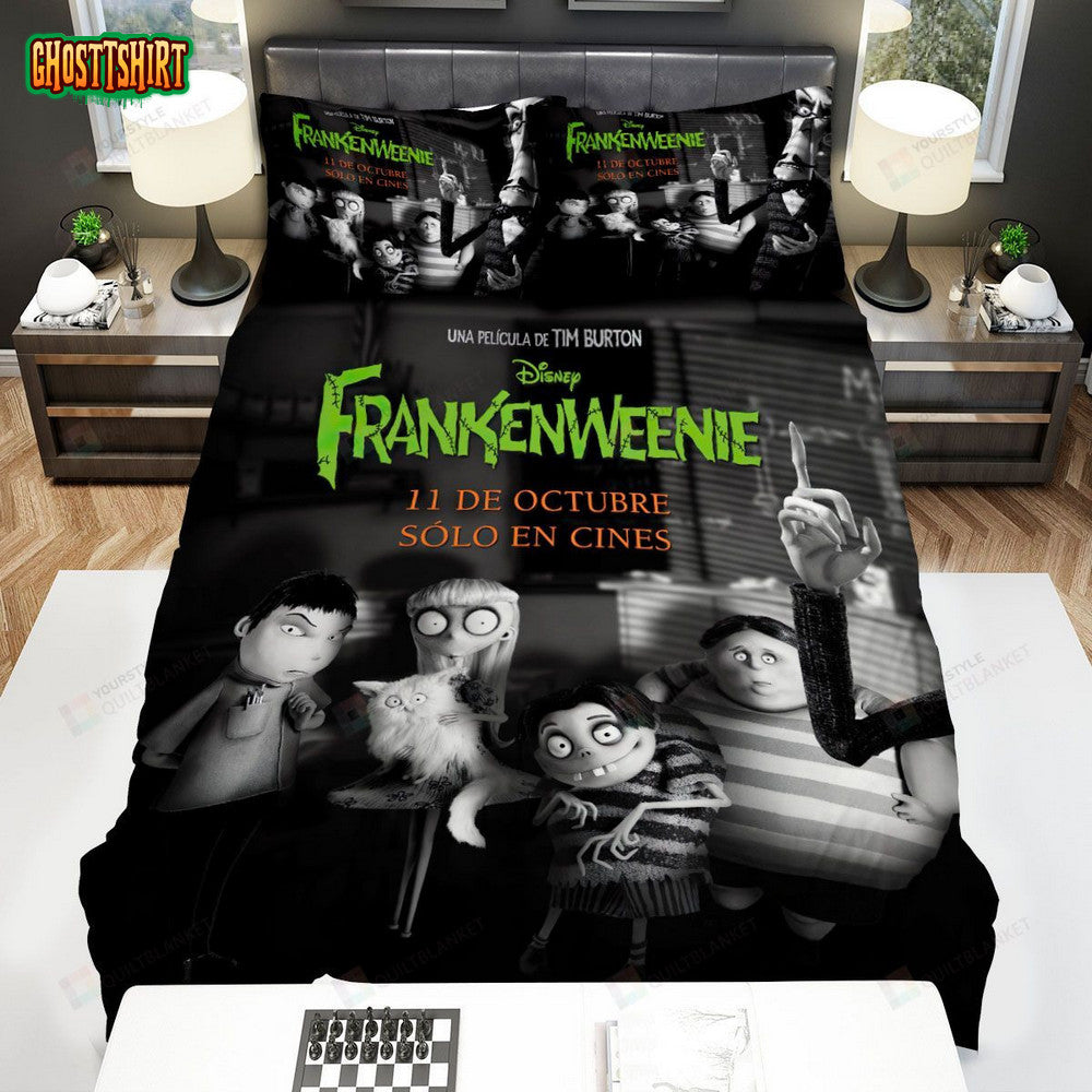 Frankenweenie Poster 3 Bed Sheets Spread Comforter Duvet Cover Bedding Set