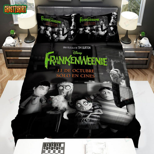 Frankenweenie Poster 3 Bed Sheets Spread Comforter Duvet Cover Bedding Set