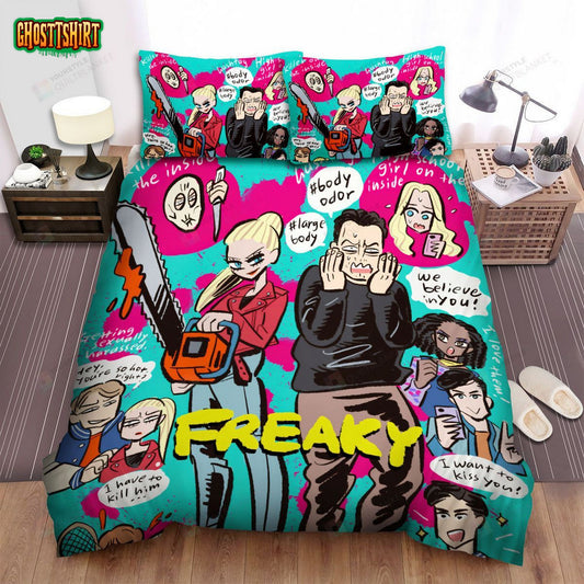 Freaky Cartoon Bed Sheets Spread Comforter Duvet Cover Bedding Set