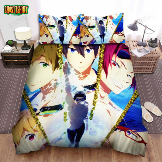 Free! Characters Bed Sheets Spread Comforter Duvet Cover Bedding Set