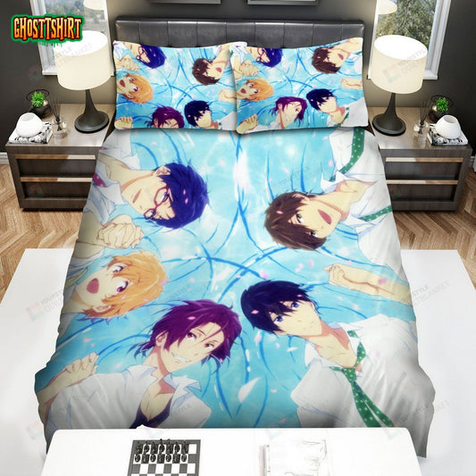 Free! Characters In The Water Bed Sheets Spread Comforter Duvet Cover Bedding Set