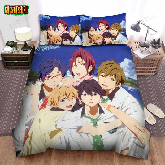 Free! Characters In Uniform Bed Sheets Spread Comforter Duvet Cover Bedding Set