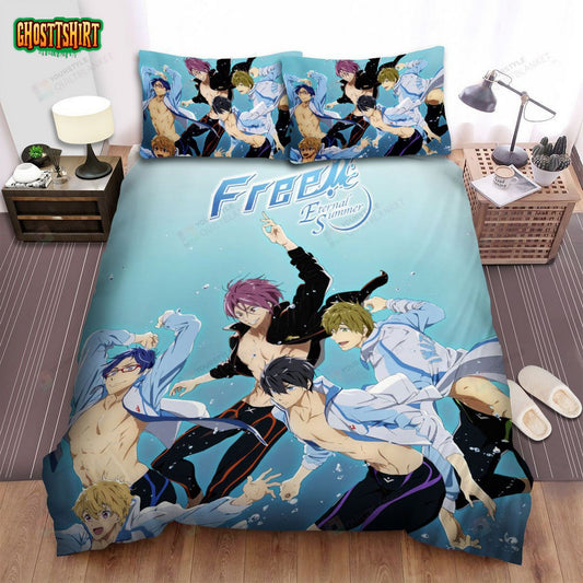 Free! Eternal Summer Characters Bed Sheets Spread Comforter Duvet Cover Bedding Set
