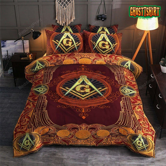 Freemason Bed Sheets Duvet Cover Bedding Set
