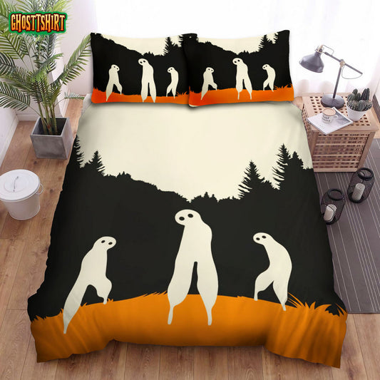 Fresno Nightcrawler Minimal Cryptid Poster Bed Sheets Spread Duvet Cover Bedding Set