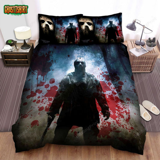 Friday The 13th (2009) Blood Bed Sheets Duvet Cover Bedding Set