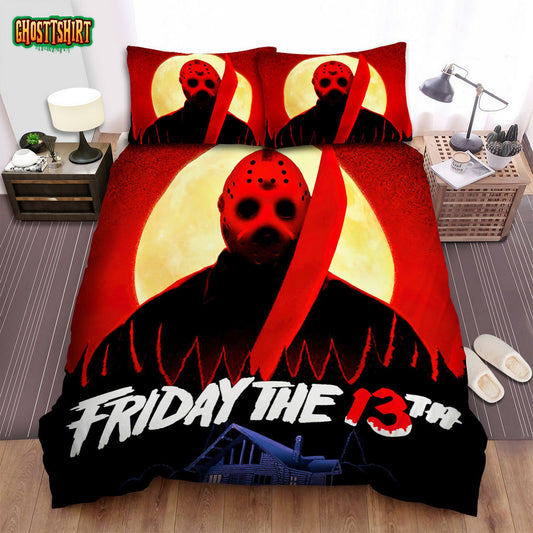 Friday The 13th (2009) Poster Bed Sheets Spread Comforter Duvet Cover Bedding Set