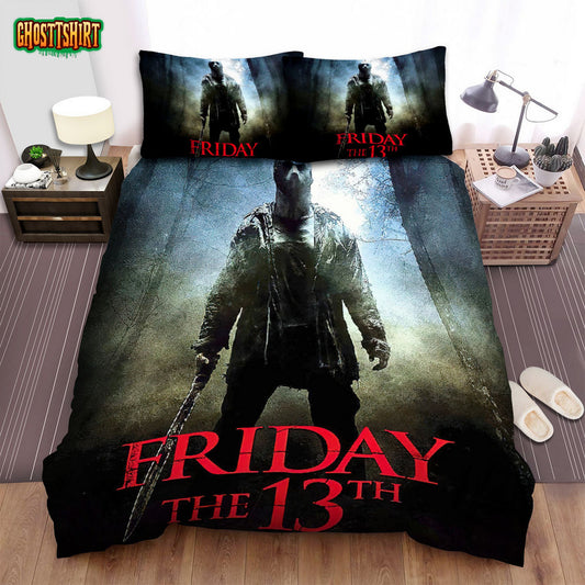 Friday The 13th (2009) Poster Ver 2 Bed Sheets Spread Comforter Duvet Cover Bedding Set