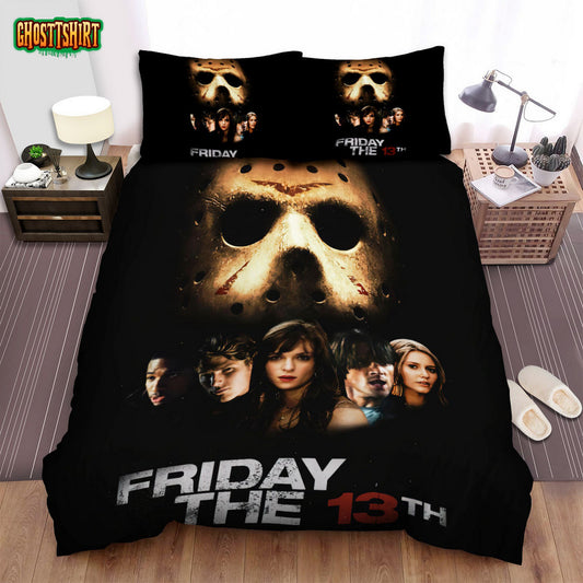 Friday The 13th (2009) Poster Ver 3 Bed Sheets Spread Comforter Duvet Cover Bedding Set