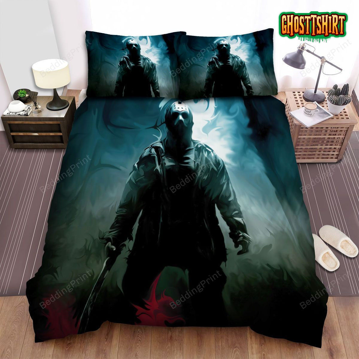 Friday The 13th 2009 Stand Bed Sheets Duvet Cover Bedding Set