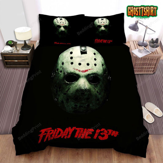 Friday The 13th Hole Mask Bed Sheets Duvet Cover Bedding Set