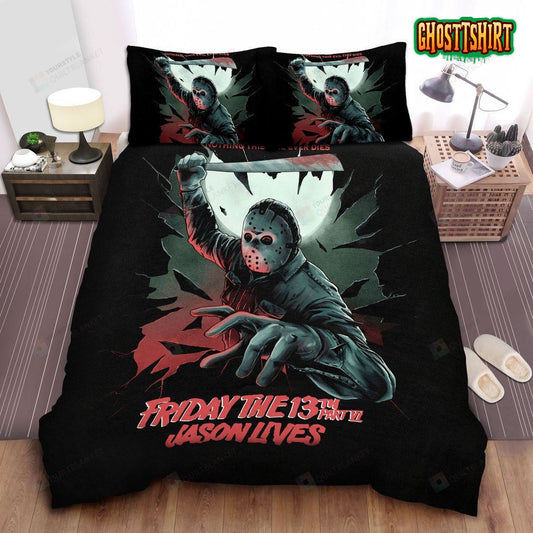 Friday The 13th, Jason Lives Bed Sheets Duvet Cover Bedding Set