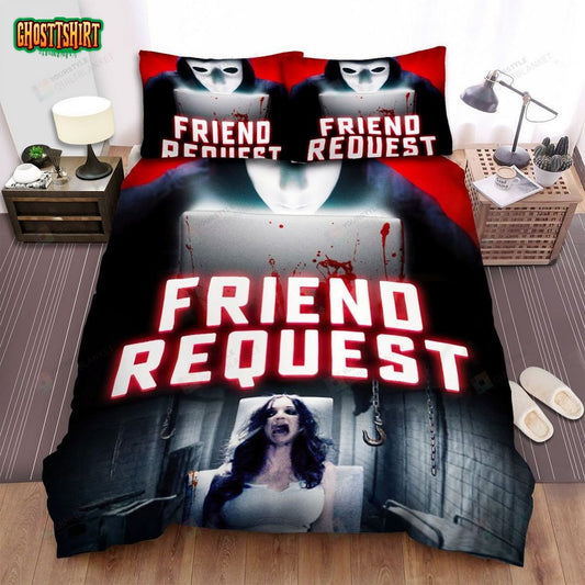 Friend Request (2016) Poster Ver 2 Bed Sheets Spread Comforter Duvet Cover Bedding Set