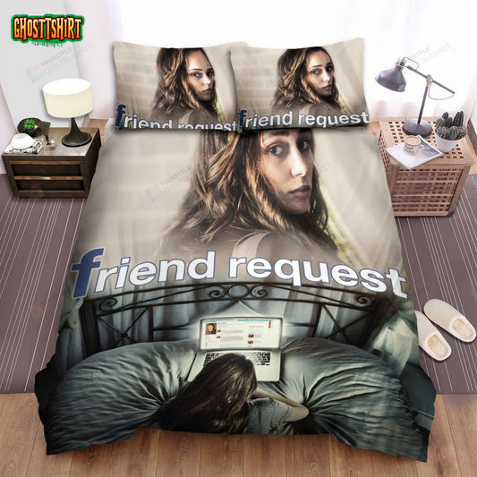 Friend Request (2016) Poster Ver 3 Bed Sheets Spread Comforter Duvet Cover Bedding Set